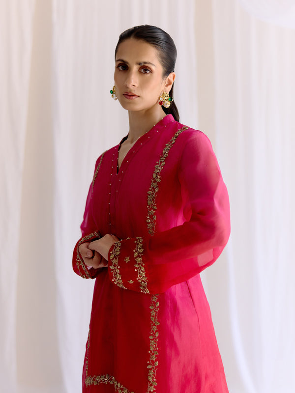 Gulab Rang Kurta Set