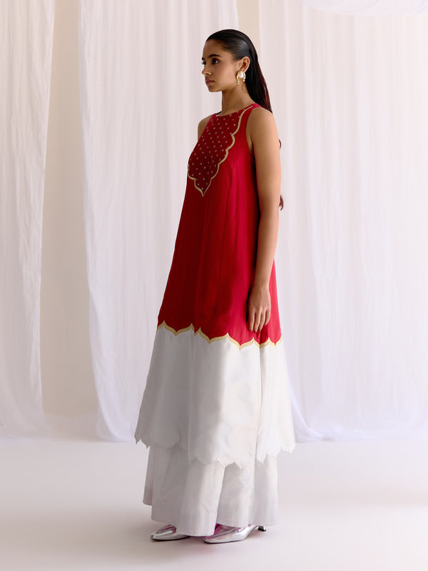 Bandhini Jaigarh Kurta with Sharara Pants