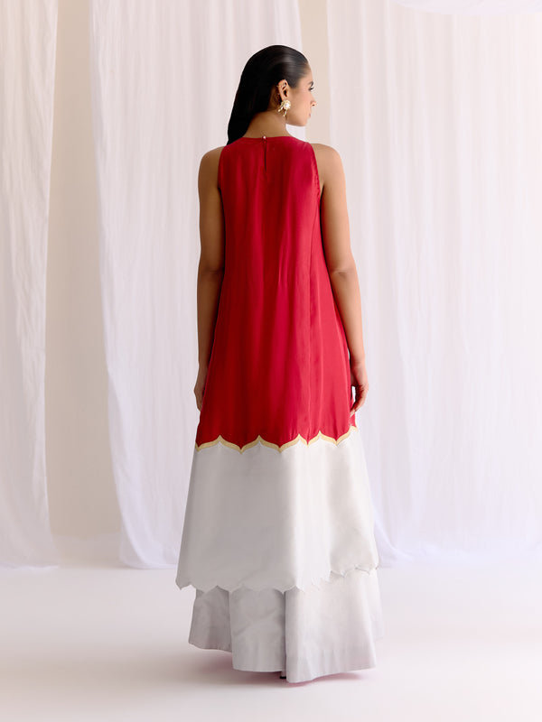 Bandhini Jaigarh Kurta with Sharara Pants
