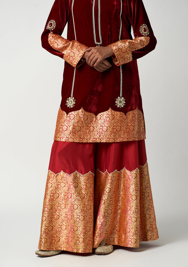 Ruby Amara Velvet Kurta