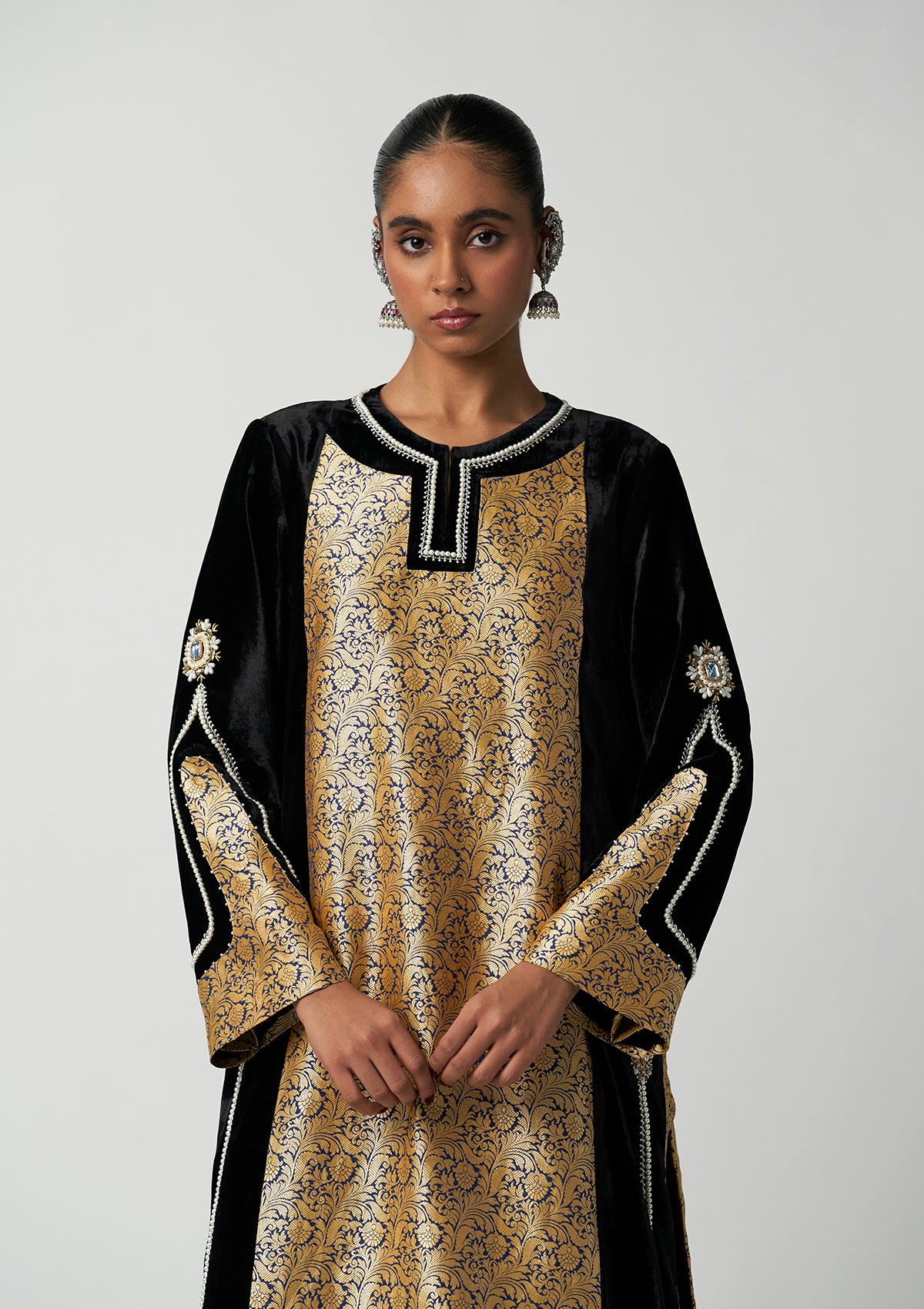 Surma Bahaar Velvet Kurta with Sharara
