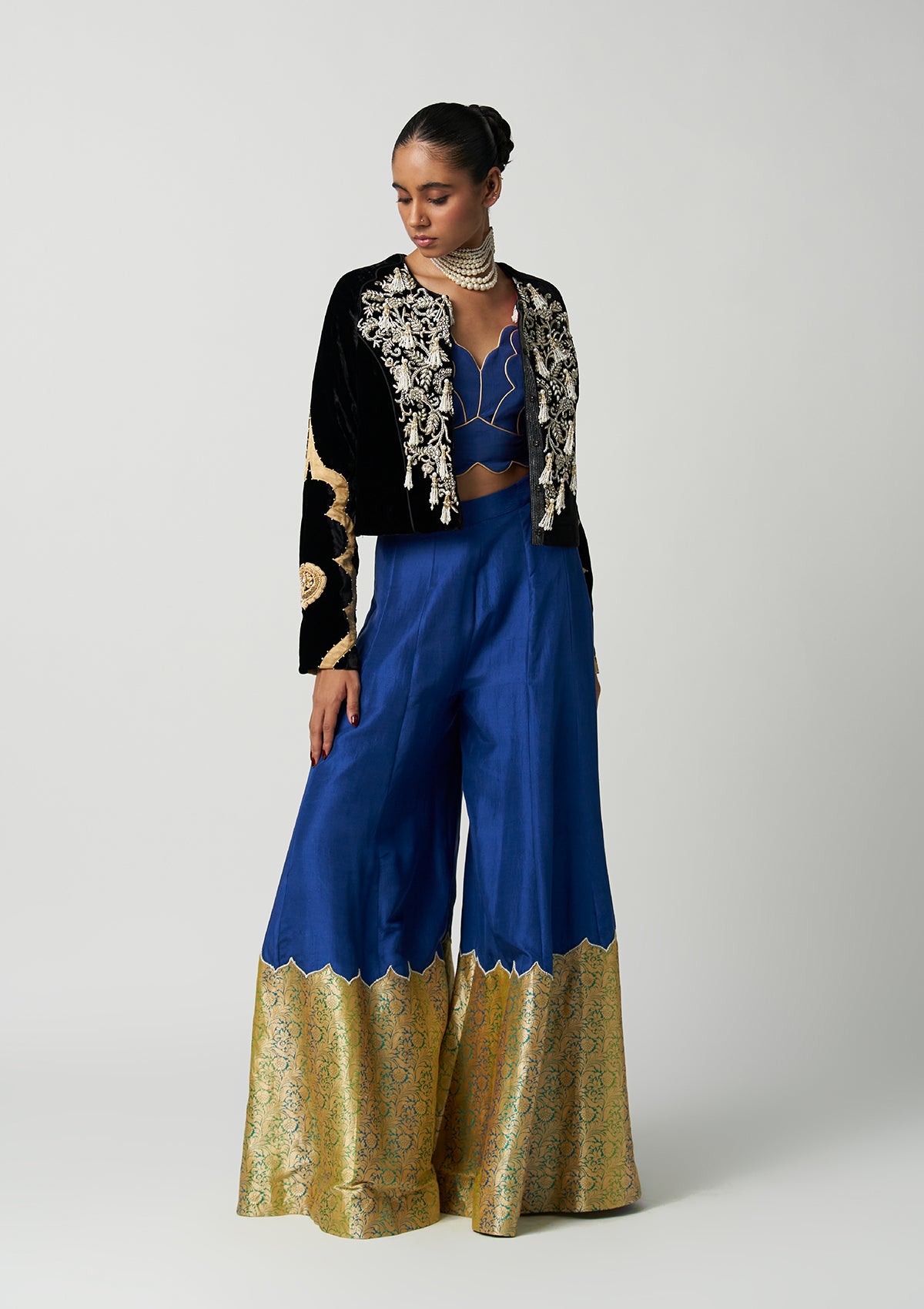 Shahi Mehrab Velvet Jacket