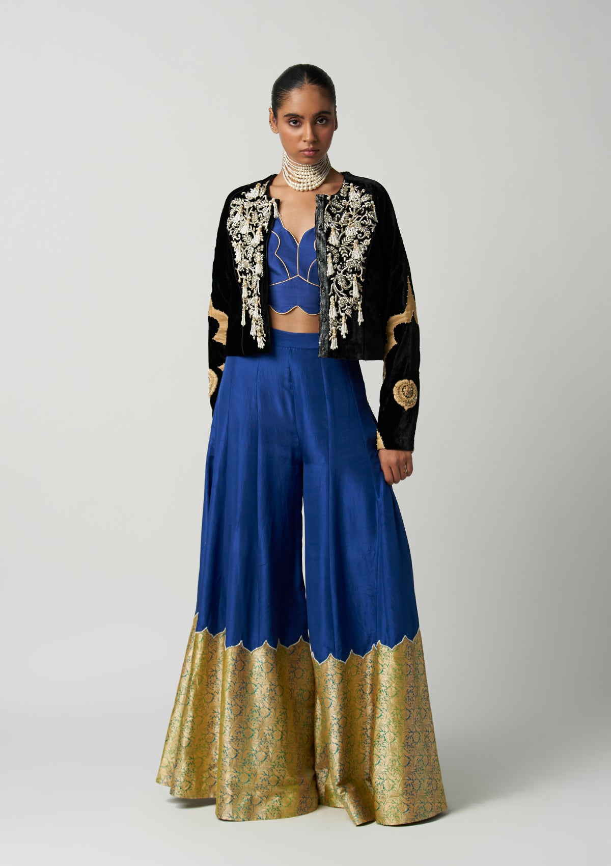 Shahi Mehrab Velvet Jacket