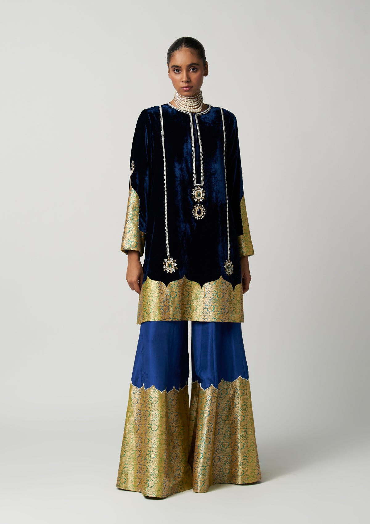 Sapphire Amara Velvet Kurta