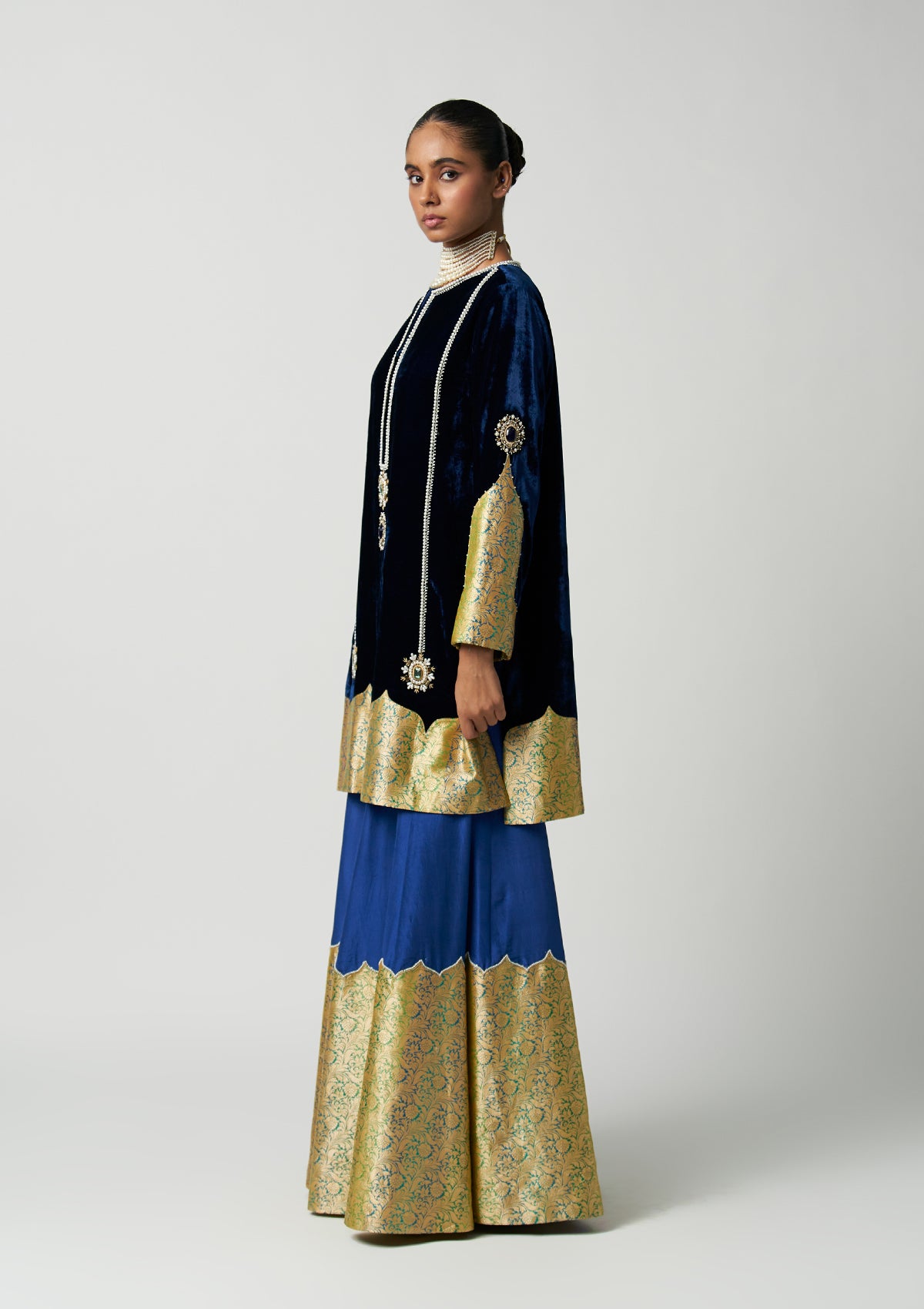 Sapphire Amara Velvet Kurta