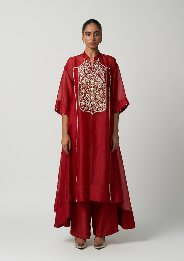Ruby Gul-e-Mehrab Organza Kurta Set