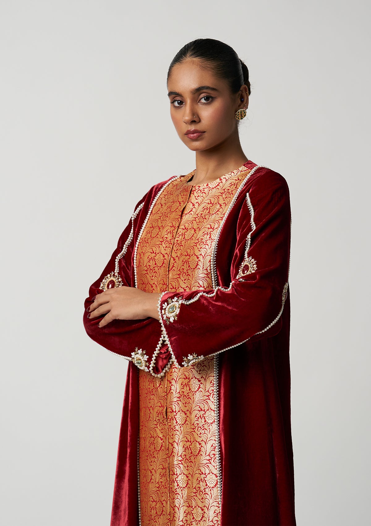 Begum Bahaar Velvet Brocade Kurta