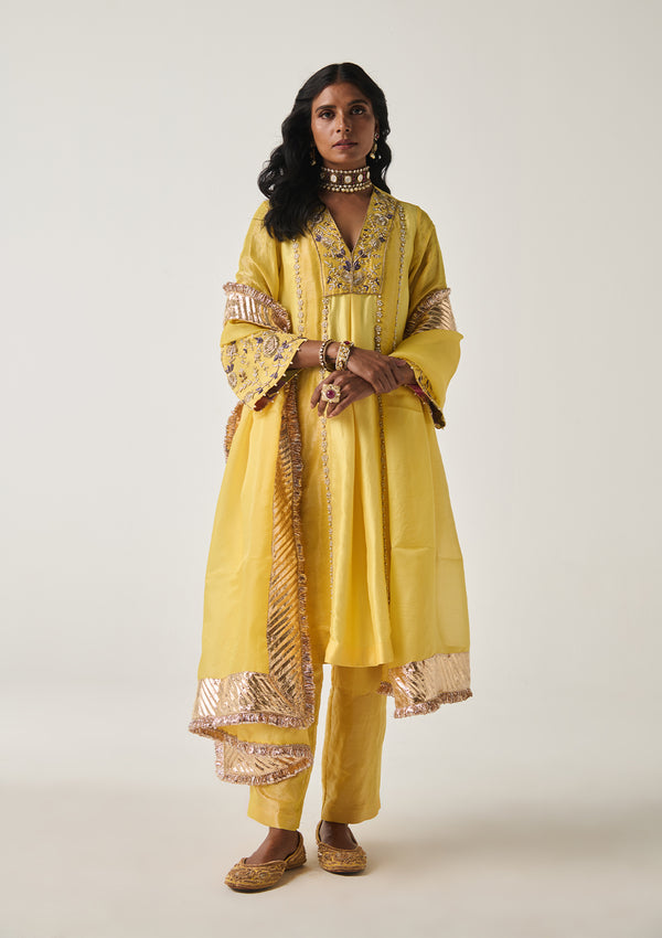 Khayaal Silk Tissue Kurta