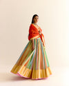 Maharahi Pachranga Tissue Lehenga