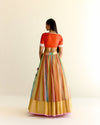 Maharahi Pachranga Tissue Lehenga