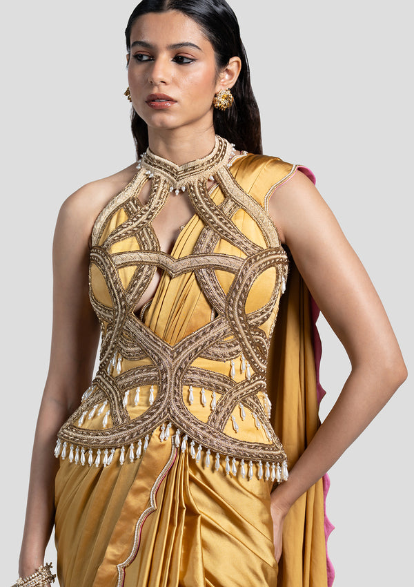 Meherjaan Corset with Saree