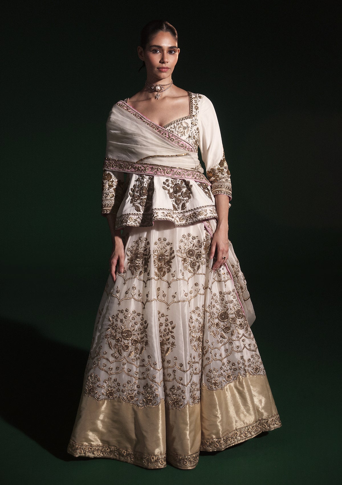 Gulabi Sheer Odhni