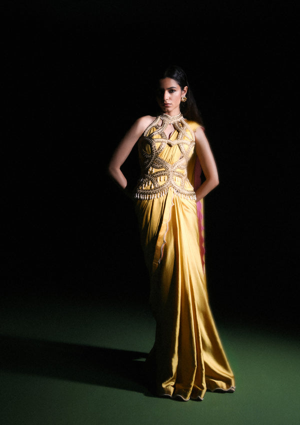 Meherjaan Corset with Saree