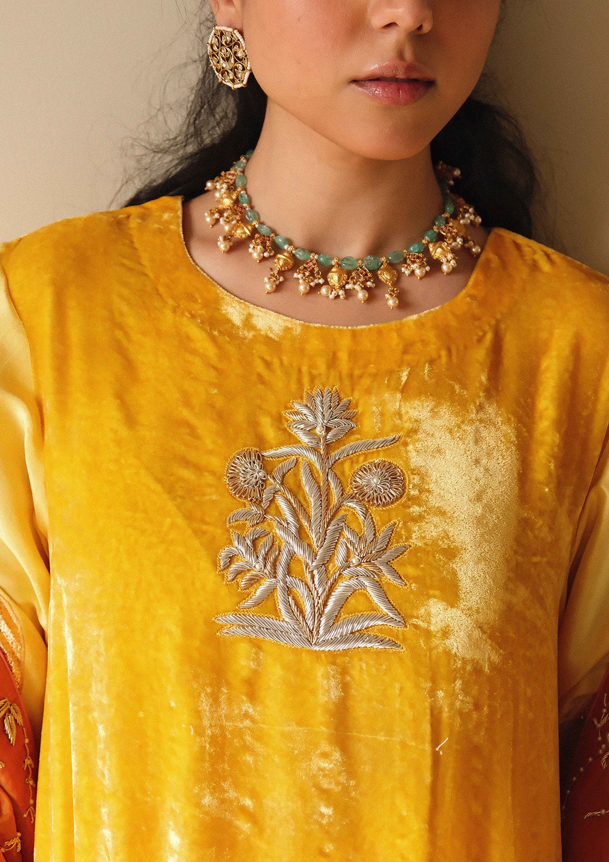 Roshni Velvet Kurta