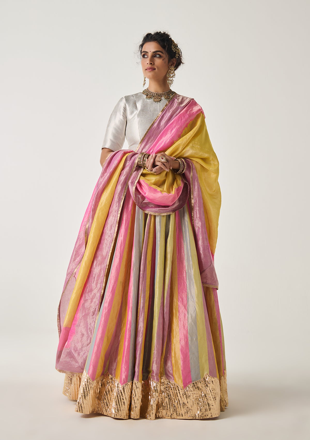 Rangeela Pachranga Tissue Lehenga