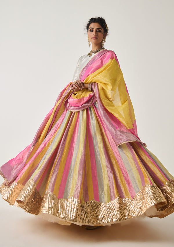 Rangeela Pachranga Tissue Lehenga