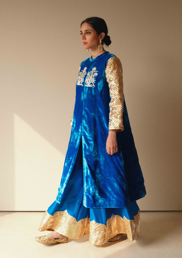 Rizwana Neelambari Velvet Kurta