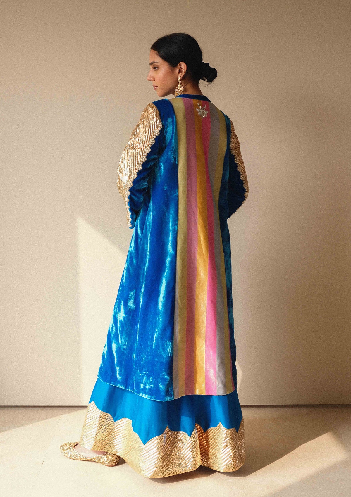 Rizwana Neelambari Velvet Kurta