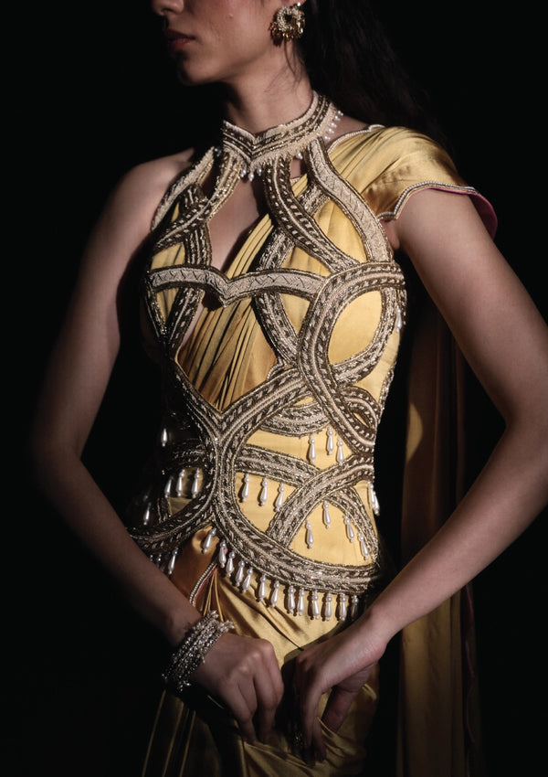 Meherjaan Corset with Saree